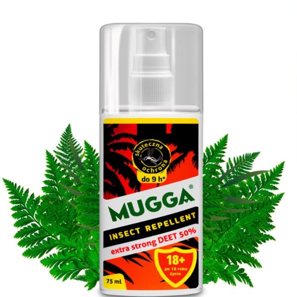 Repelent na owady Mugga Extra Strong spray 50% DEET 75 ml