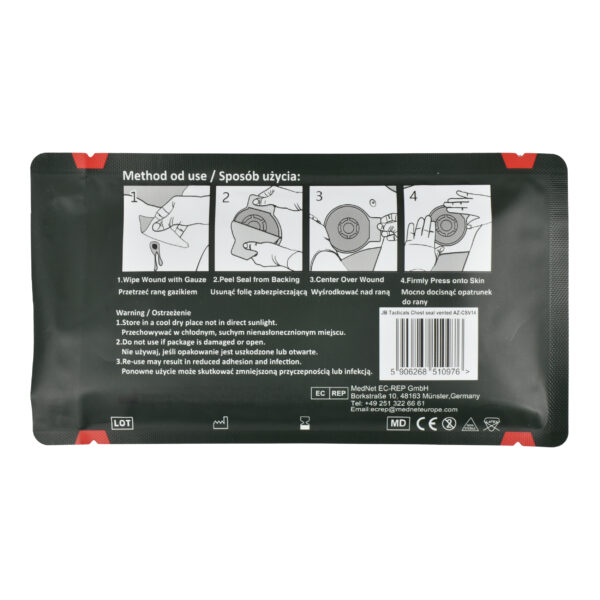 Opatrunek-Wentylowy-Chest-Seal-Vented-AZ-CS14-2 Opatrunek-Wentylowy-Chest-Seal-Vented-AZ-CS14-2